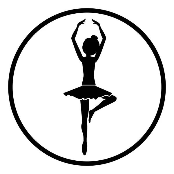 Isolierte Mädchen üben Ballett-Design — Stockvektor
