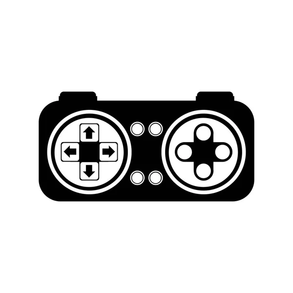 Isolated gamepad of videogame design — Stock Vector