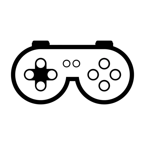 Gamepad isolé de conception de jeu vidéo — Image vectorielle