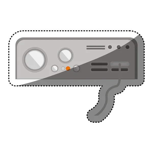 Console isolée de conception de jeu vidéo — Image vectorielle