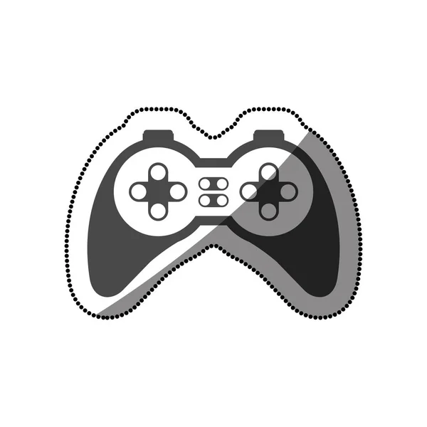 Gamepad isolado de design de videogame — Vetor de Stock