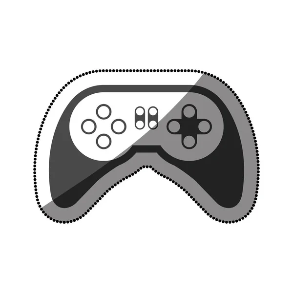 Gamepad aislado de diseño de videojuegos — Vector de stock