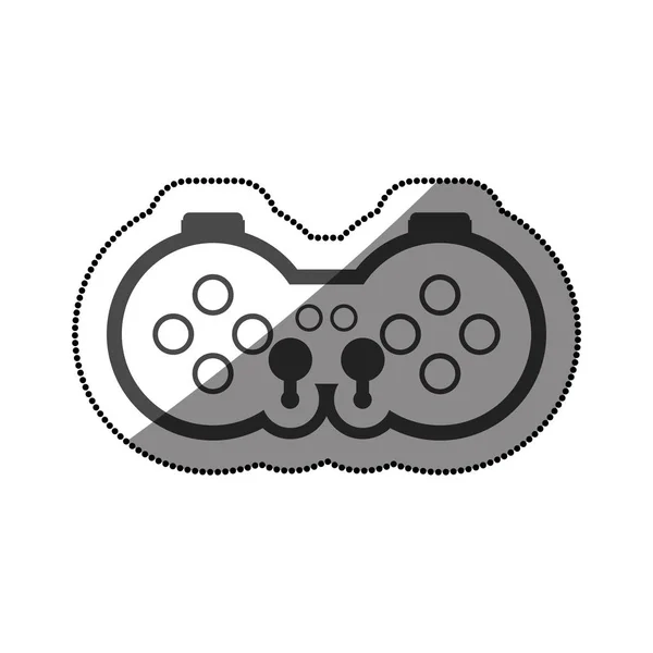 Gamepad isolé de conception de jeu vidéo — Image vectorielle