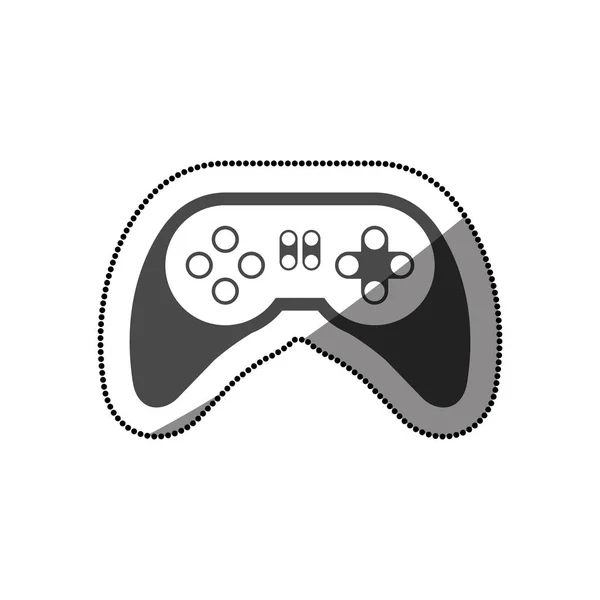 Isoliertes Gamepad im Videospieldesign — Stockvektor