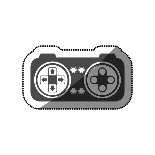 Gamepad aislado de diseño de videojuegos — Vector de stock