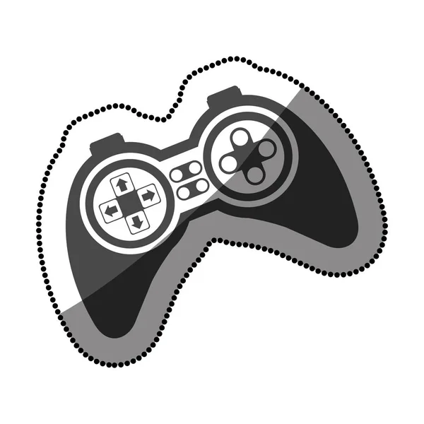 Geïsoleerde gamepad van videogame ontwerp — Stockvector