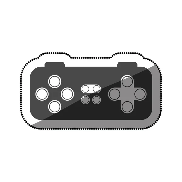 Gamepad aislado de diseño de videojuegos — Archivo Imágenes Vectoriales