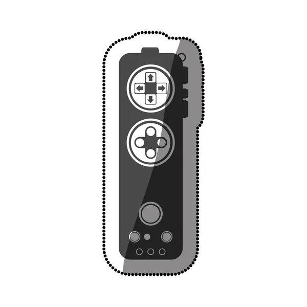 Gamepad aislado de diseño de videojuegos — Vector de stock