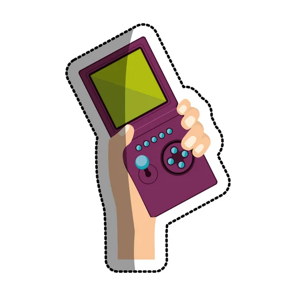 Gamepad aislado de diseño de videojuegos — Vector de stock