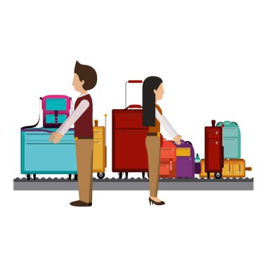 İzole yolcu ve Bagaj tasarım