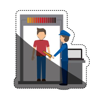 Yolcu ve güvenlik denetim noktası tasarım