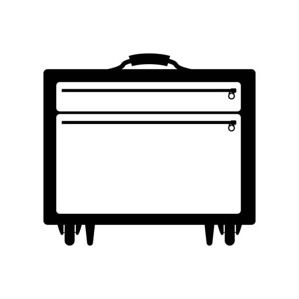 Isoliertes Gepäckdesign — Stockvektor