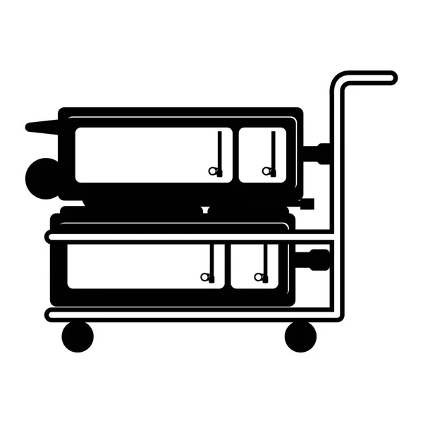 Conception de bagages isolés — Image vectorielle