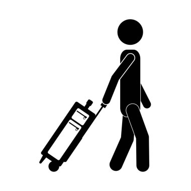 İzole yolcu ve Bagaj tasarım