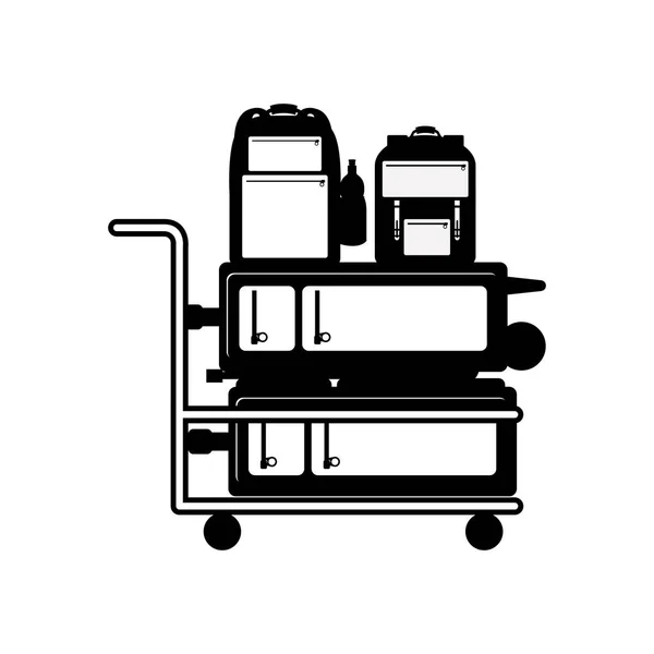 Isolated baggage design — Stock Vector