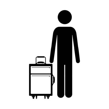 İzole yolcu ve Bagaj tasarım