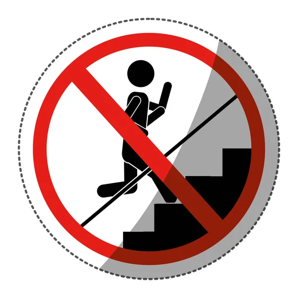 Bezpieczeństwo projektowania schodów ruchomych — Wektor stockowy
