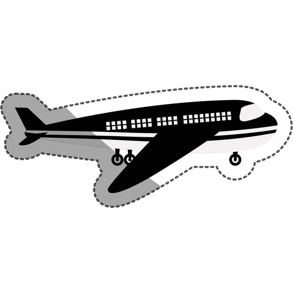 İzole uçak tasarım — Stok Vektör