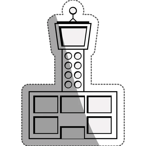 Diseño de aeropuerto aislado — Archivo Imágenes Vectoriales