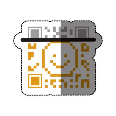 İzole qr kodu tasarım