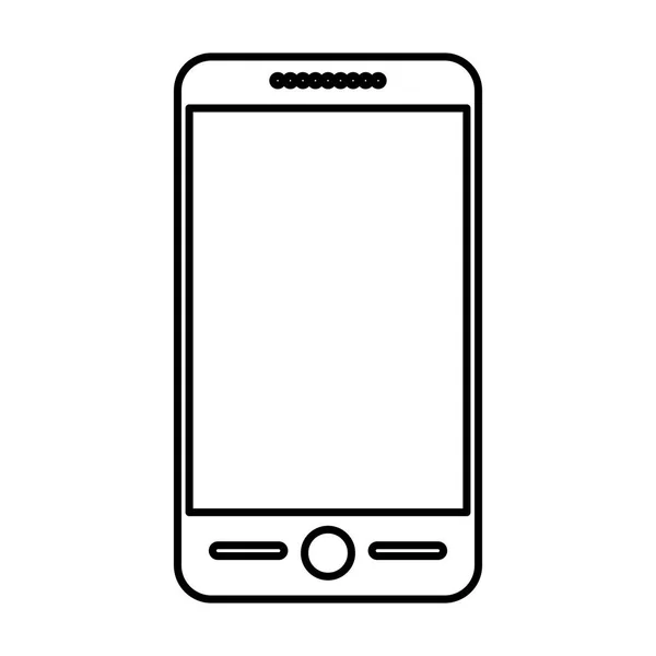 Design isolato del dispositivo Smartphone — Vettoriale Stock