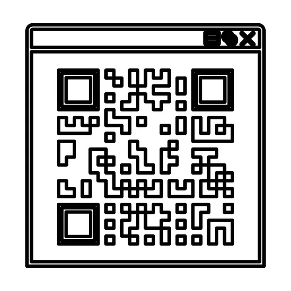 Elszigetelt qr kód design — Stock Vector