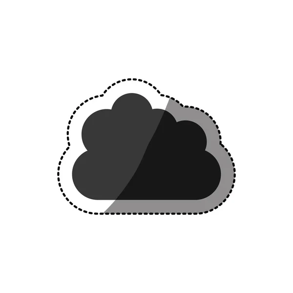고립 된 구름 디자인 — 스톡 벡터