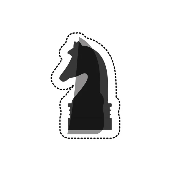 Izolované šachová figurka design — Stockový vektor