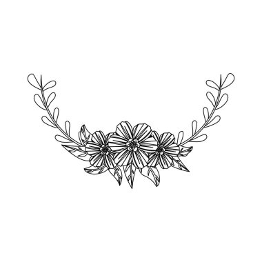 İzole çiçek dekorasyon