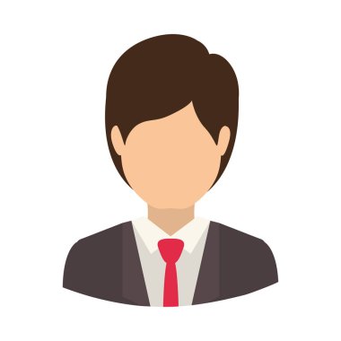 İzole avatar adam tasarım