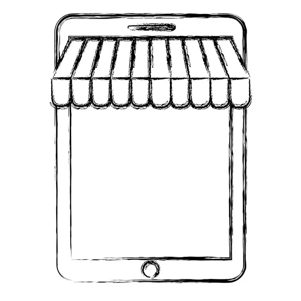 Tablet PC- en e-commerce design — Stockvector