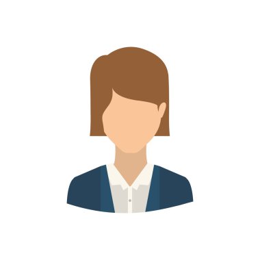 İzole avatar kadın tasarım