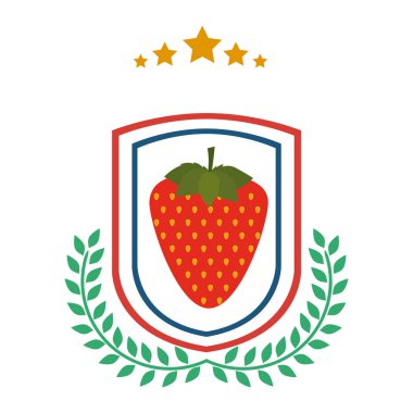 İzole çilek tasarım