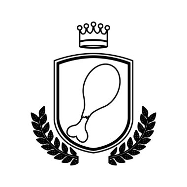 İzole tavuk tasarım