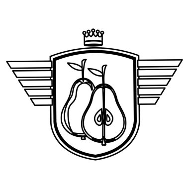 İzole armut tasarım