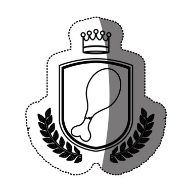 İzole tavuk tasarım