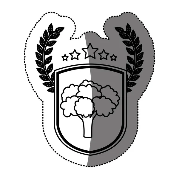 İzole brokoli tasarım