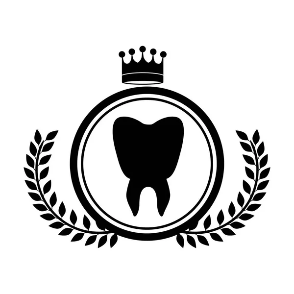 İzole diş tasarım — Stok Vektör