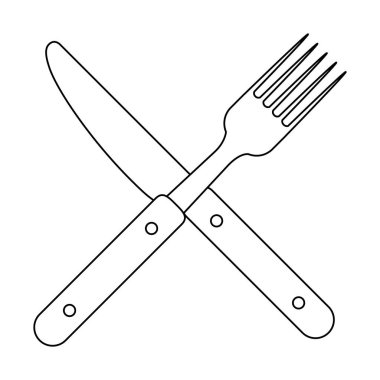 İzole çatal bıçak takımı tasarım
