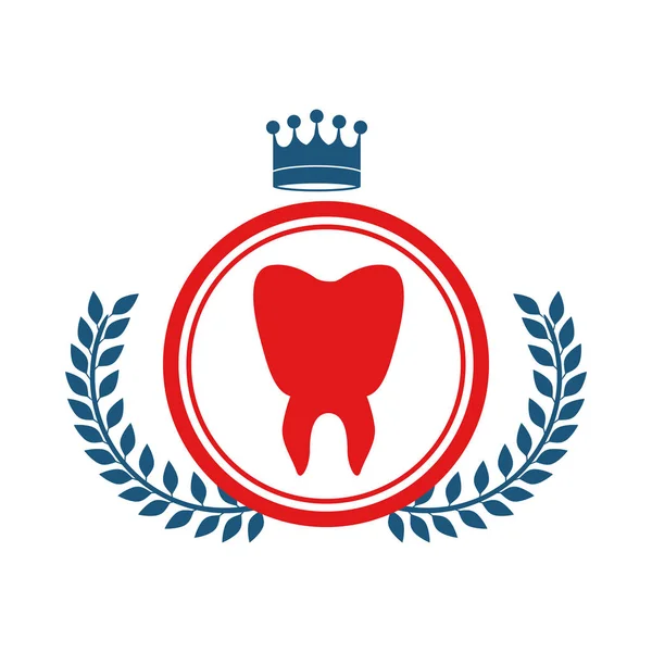 İzole dişler tasarım — Stok Vektör