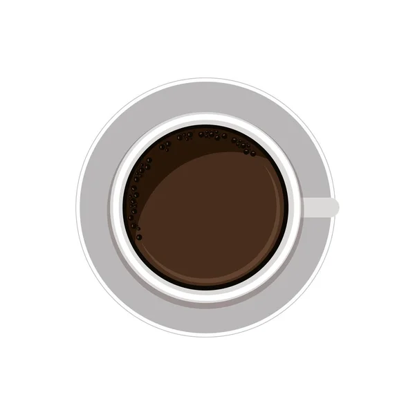 Progettazione di bevande isolate caffè — Vettoriale Stock