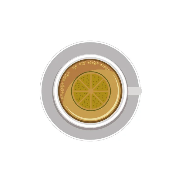 Geïsoleerde thee drinken ontwerp — Stockvector