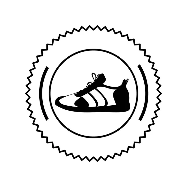 孤立的跑步鞋设计 — 图库矢量图片
