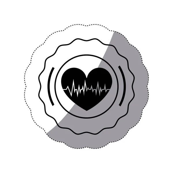 Isoliertes Herz und medizinisches Konzeptdesign — Stockvektor