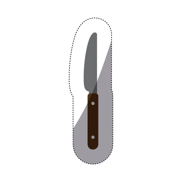 Diseño de cuchillo aislado — Vector de stock