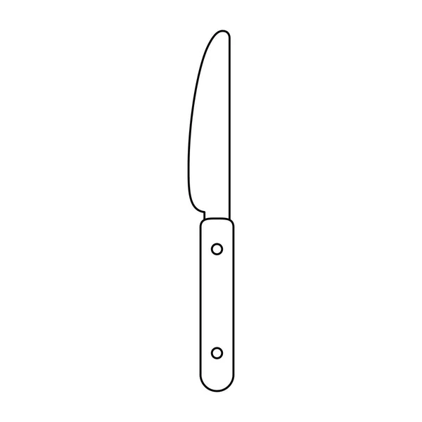 Izolované nůž design — Stockový vektor