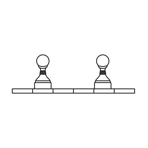 Isolerade schack bit konstruktion — Stock vektor