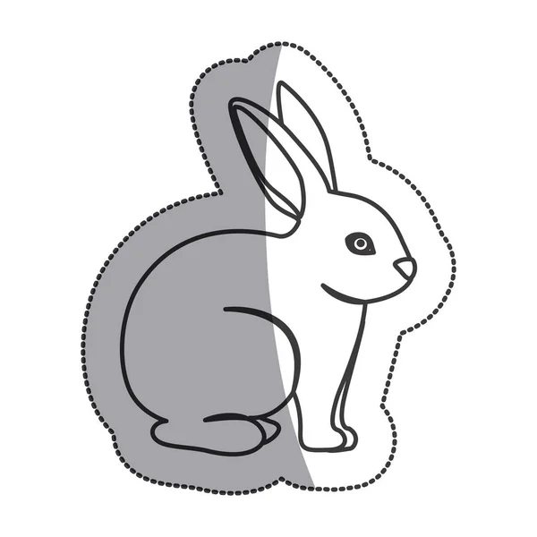 Isolato disegno cartone animato coniglio — Vettoriale Stock
