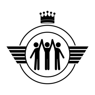 Etiket tasarımını içinde izole kazanan