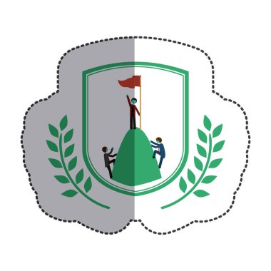 Etiket tasarımını içinde izole kazanan